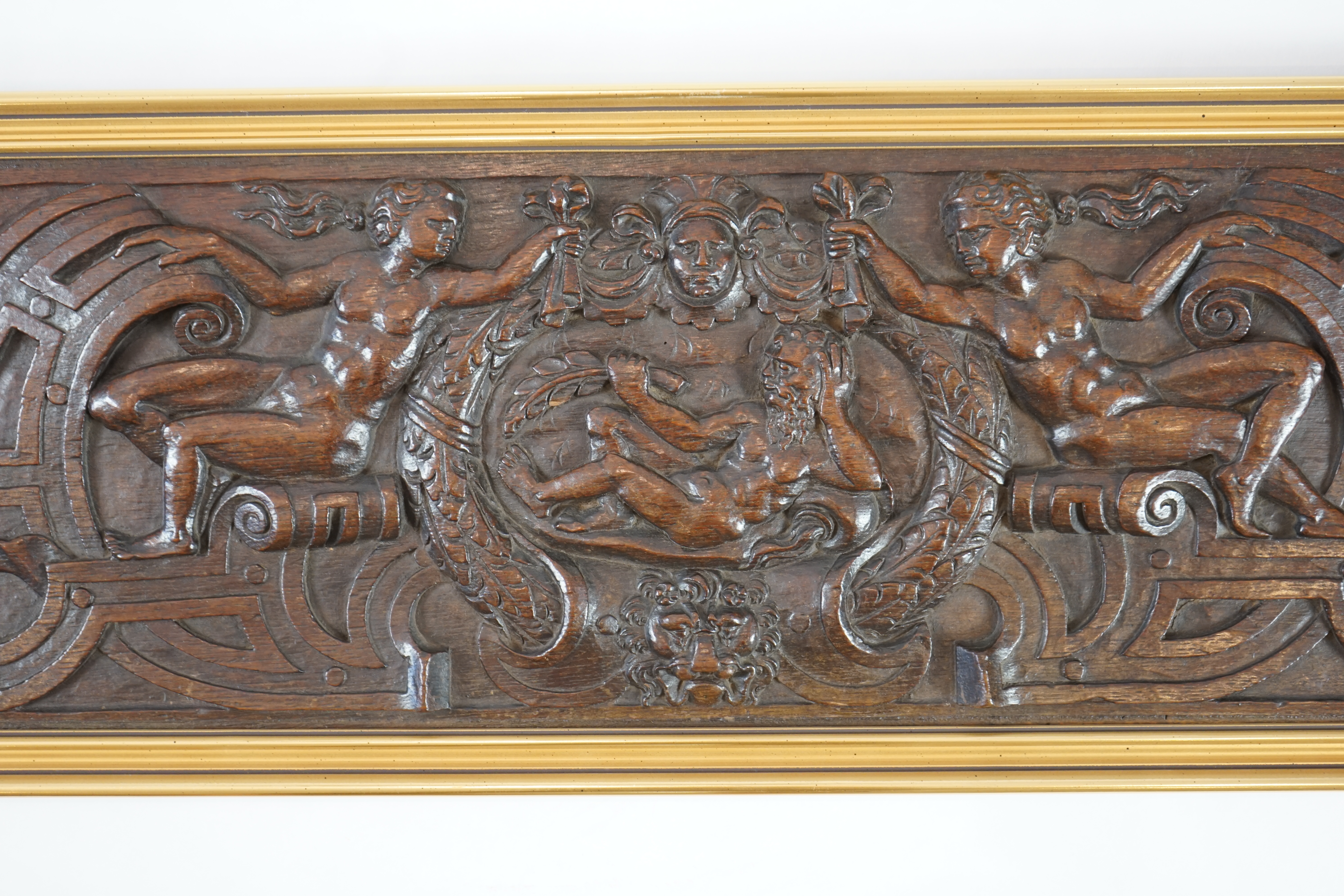 A 17th century oak panel